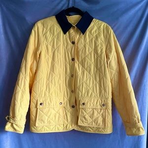 Light quilted yellow jacket